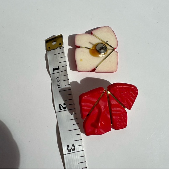 Vintage Abstract Face Earrings - Picture 3 of 6